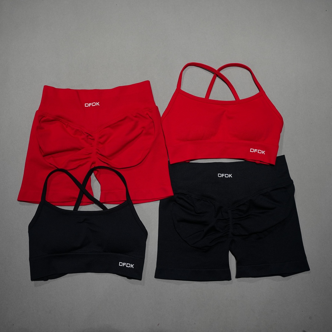 Lace Bralette Set - DFDK High Waist Short Leggings Matching