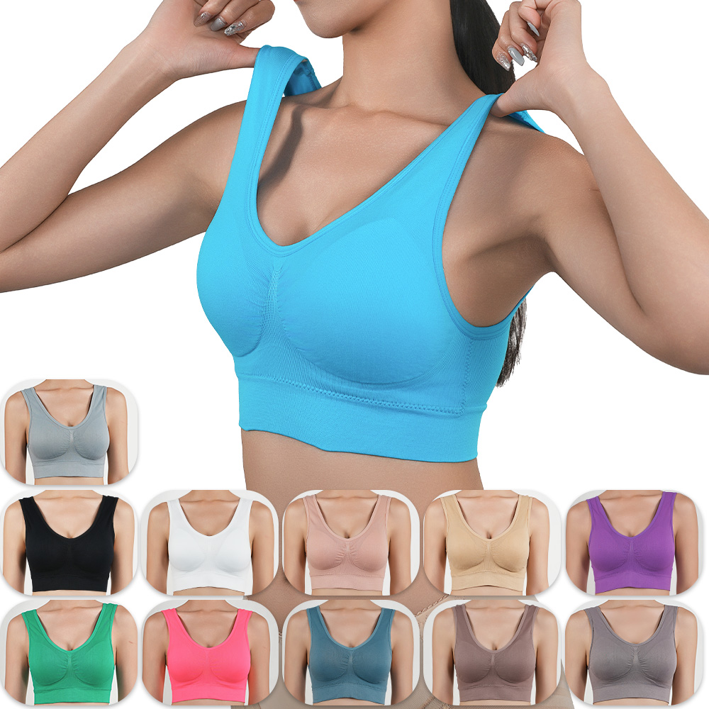Womens Push Up Bras Running Gy - огляд і ціна Mastectomy Bra Pocket